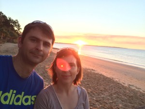 Sonnenuntergang in Hervey Bay