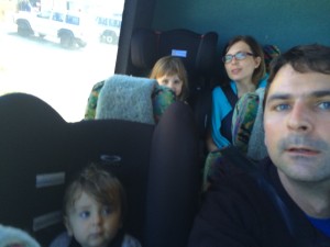 Wir im Tourbus