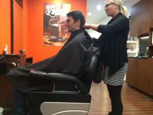Stefan beim Friseur